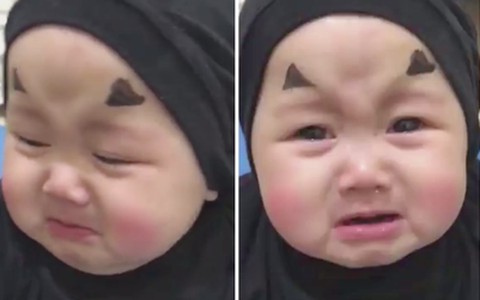 Vô Diện nhí khóc nhè gây sốt MXH: Đã bảo không thích Halloween rồi còn bắt người ta hóa trang!