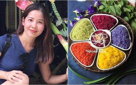 Mẹ trẻ ra vườn hái rổ hoa, lá ai cũng tò mò, tới khi nhìn mâm xôi ngũ sắc đẹp tuyệt thì không nỡ ăn