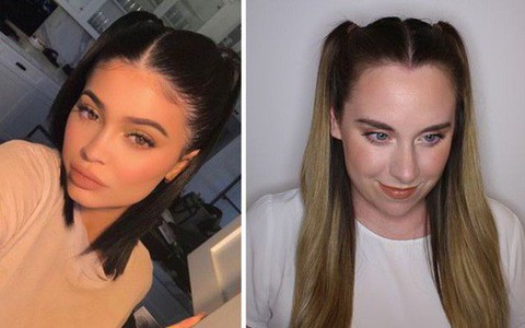 Hai cô nàng thử diện 14 kiểu tóc "quằn quại" của chị em nhà Kardashian trong 1 tuần và đây là cái kết