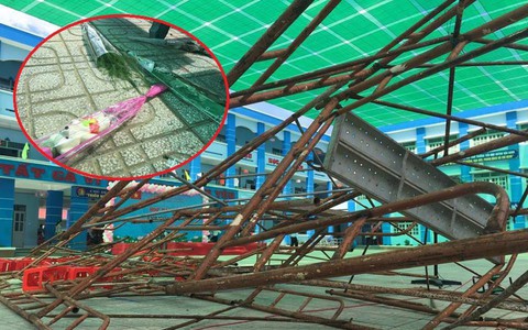 Hiện trường vụ sập giàn giáo khiến hàng chục học sinh tiểu học nhập viện trong lễ 20/11: "Cảnh tượng lúc đó rất sợ hãi"
