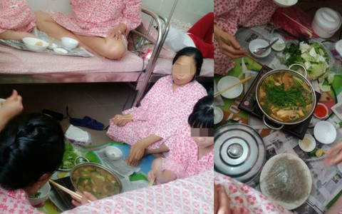 Vợ vào phòng chờ đẻ vẫn đòi ăn lẩu, ông chồng kêu trời còn dân mạng lại thấy lạc quan hết phần thiên hạ