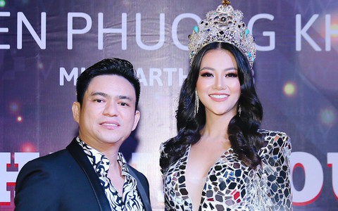 Hoa hậu Trái đất Phương Khánh đeo trang sức 1,5 tỷ đồng, xuất hiện thân mật bên Chiêm Quốc Thái 