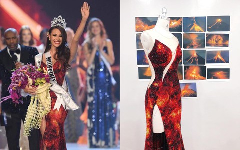 Chiếc váy mà Tân Hoa hậu Hoàn vũ 2018 diện trong đêm chung kết được lấy cảm hứng từ thứ không ai ngờ tới 