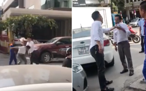 Hà Nội: Thanh niên bảnh bao lùi xe gây va chạm với taxi rồi thẳng tay đập đầu tài xế đến vỡ kính