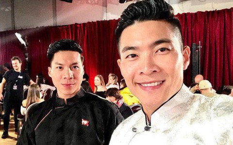 "Hoàng tử xiếc" Quốc Cơ - Quốc Nghiệp diện áo dài Việt tại "Britain's Got Talent"