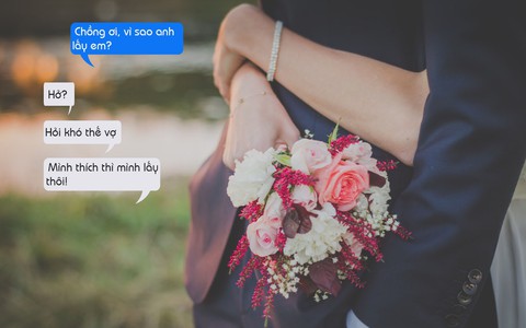 “Nhũn tim” với màn trả lời bá đạo của các đức ông chồng cho câu hỏi “Vì sao anh lấy em?”