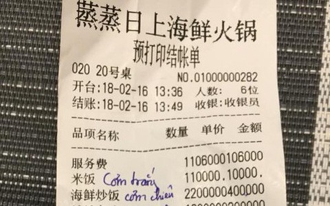 Vụ hóa đơn toàn chữ Trung Quốc ở Đà Nẵng: Có thể bị phạt tới 50 triệu đồng