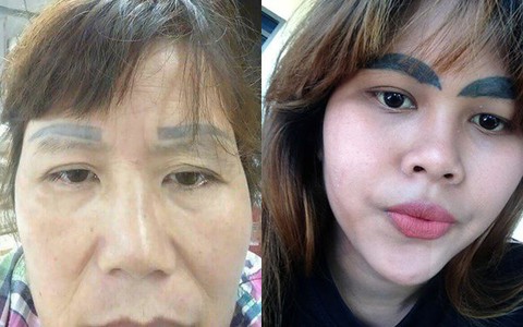 Những cặp lông mày xăm lỗi khiến chị em mê làm đẹp nhìn thấy là thất kinh  sợ hãi