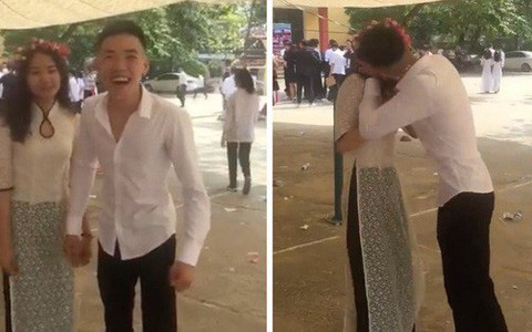 Bị bạn hối thúc "tạo dáng khác đi", chàng trai hôn luôn nữ sinh đứng trước mặt và cái kết bất ngờ