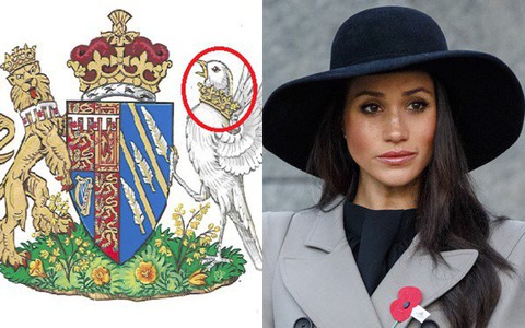 Điểm bất thường trên huy hiệu mới đại diện cho Công nương Meghan khiến nhiều người giật mình