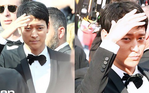 "Thánh sống" Kang Dong Won bỗng gây sốt vì... che nắng cũng đẹp như một thước phim tại thảm đỏ Cannes