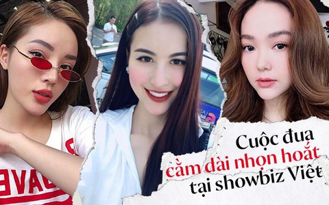 Những người đẹp Vbiz đang mải miết chạy đua với mốt cằm dài nhọn hoắt