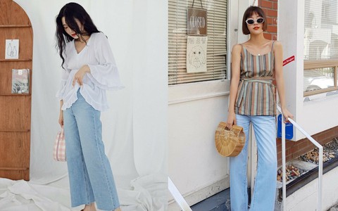 Mê quần jeans say đắm nhưng ngại nắng nóng, các nàng cứ diện jeans dáng suông để vừa mát mẻ lại chuẩn trendy