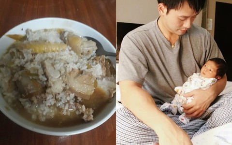 Thanh niên chăm vợ đẻ khoe bát cơm ăn vội “có gì trộn nấy”, người chê bai không ngớt, người lại rưng rưng xúc động