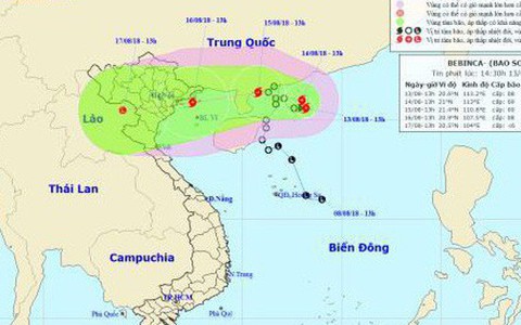 Áp thấp nhiệt đới mạnh lên thành bão, mưa lớn bao trùm Bắc Bộ