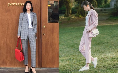 Blazer kẻ - chiếc áo cứ thu đến lại gây sốt và tủ đồ của các nàng sao có thể trọn vẹn nếu thiếu đi thiết kế này