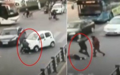 Ông vừa xuống ôtô cứu người, cháu lại chèn qua người nạn nhân lần hai