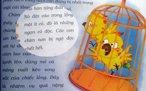 Phụ huynh "choáng" trước hình ảnh để tự do chim khổng tước đầu độc con trong truyện ngụ ngôn trẻ em