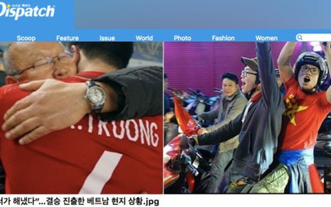 Tạm không khui sao hẹn hò, Dispatch mải đưa tin về U23 Việt Nam và người dân Việt "đi bão"