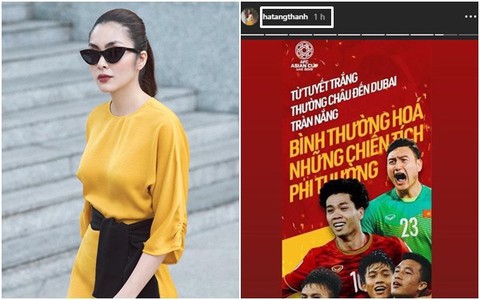 Mấy ai "máu lửa" như Tăng Thanh Hà: Việt Nam đã thắng Jordan từ lâu nhưng vẫn miệt mài thả tim chúc mừng