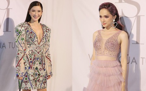 Jamie Chua 45 tuổi vẫn khoe vòng 1 căng đầy, Hương Giang mang “dải ngân hà” lên tóc khoe sắc trên thảm đỏ thời trang