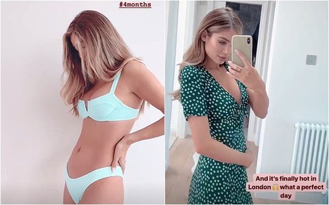 Khó tin với bụng bầu lép kẹp của người mẫu dù đang mang thai ở tuần thứ 35