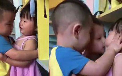 Con đi học cưỡng hôn bạn nữ, bố ê mặt khi bị cô giáo gửi ảnh và chỉ biết lặng lẽ trả lời 1 câu