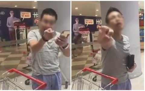 Xôn xao cảnh người đàn ông nhục mạ, uy hiếp nhân viên lễ tân của siêu thị sau khi bị từ chối chuyển đồ trái quy định