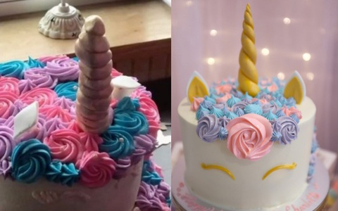 Đặt tiệc sinh nhật hơn 8 triệu cùng chiếc bánh kì lân cho con gái, mẹ xấu hổ khi nhận về thành phẩm thảm họa có hình thù nhạy cảm