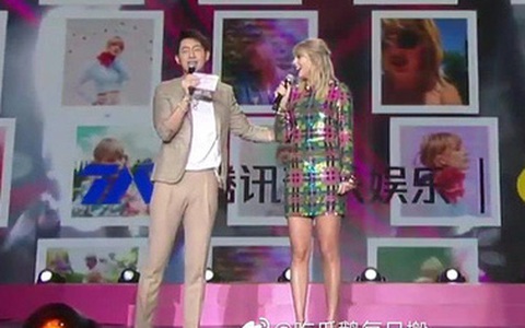 Lỡ tay chạm vòng 2 của Taylor Swift, "người tình tin đồn" Trần Kiều Ân bị dân mạng đòi "chặt tay"
