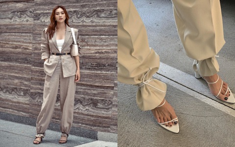 Ninh Dương Lan Ngọc bắt trend cực nhanh cách "sơ vin" gấu quần, tưởng khó cảm ai ngờ lại đẹp khó tin 