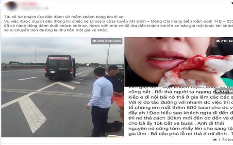 Nhà xe "chặt chém" giá vé, đánh nữ hành khách chảy máu miệng vì "dám" bức xúc