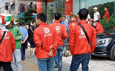 GoViet lên tiếng vụ việc nhiều tài xế tập trung trước trụ sở đòi quyền lợi
