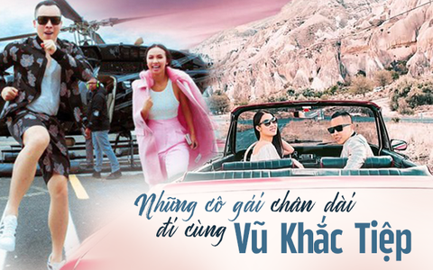 Vũ Khắc Tiệp cứ làm vlog là phải có một cô nàng chân dài đi theo: Khi thì là Ngọc Trinh “nữ hoàng nội y”, lúc lại là cô MC sống tận nước Mỹ