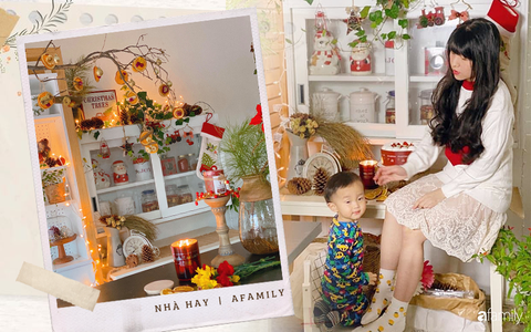 Tổ ấm tưng bừng sắc màu Noel nhờ bàn tay khéo léo của mẹ Việt đảm đang
