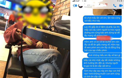 Mối tình gây bão mạng hôm nay: Chia tay bạn gái vì... suốt ngày ăn cắp vặt