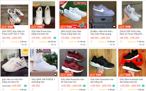 Cảnh báo: Tràn ngập số lượng lớn giày thể thao hàng hiệu giá bèo tại chợ online, đa phần đều là hàng nhái