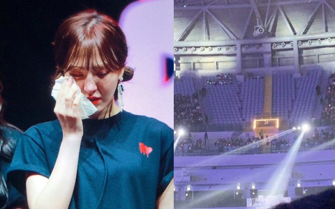 Wendy (Red Velvet) chấn thương mặt, gãy xương chậu vì ngã sân khấu, nhà đài vô tâm "cách ly" fan khỏi chương trình