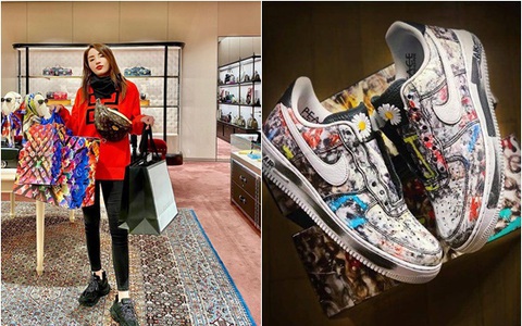 Kỳ Duyên sắm đôi sneakers hoa cúc chục triệu: Mừng rớt nước mắt nhưng chỉ mong nó "cũ nhanh lên cho tôi nhờ"