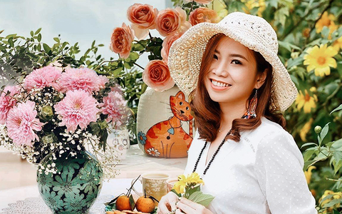 Ngày đầu năm ghé thăm những góc nhỏ dịu dàng sắc hoa trong căn nhà ấm cúng của bà mẹ trẻ Hà Nội