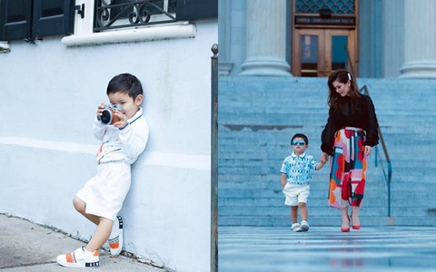 Con trai Đan Trường cực "chất" khi tập catwalk cùng mẹ chuẩn bị ra mắt thương hiệu thời trang riêng, nhìn ai cũng thấy thèm
