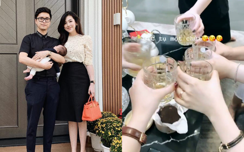 Sướng như Á hậu Tú Anh: Nàng dâu mới mà ngày Tết vẫn thảnh thơi đi chơi, tụ tập bạn bè nhậu nhẹt "tới bến"