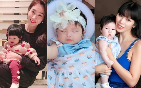 Chưa tròn 1 tuổi mà ba tiểu công chúa nhà sao Việt đã được dự đoán xinh đẹp, sành điệu hơn cả mẹ 
