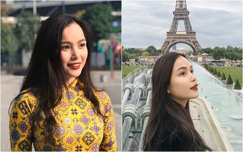Ngắm nhan sắc đời thường trong trẻo, cuốn hút của nữ sinh "hoa khôi Tràng An" tặng hoa cho Tổng thống Trump tối qua