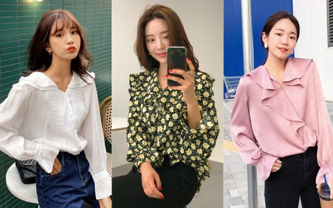 Áo “cổ lá sen” chính thức là tâm điểm mua sắm của chị em công sở năm nay