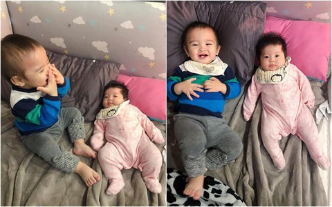 Hội chị em mê mẩn ngắm cặp đôi Sữa - Sam, nhưng câu chuyện mà mẹ Hằng Túi kể kèm theo mới hài hước