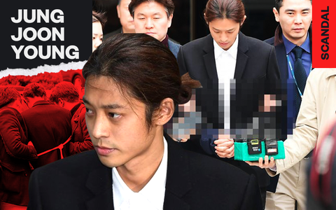 Nóng: Jung Joon Young bị trói, còng tay áp giải đến phòng giam tại đồn cảnh sát 