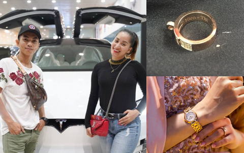 Ít khi khoe khoang tiền bạc nhưng nhìn quà Phan Hiển tặng Khánh Thi thì anh đích thị là đại gia ngầm của showbiz Việt rồi