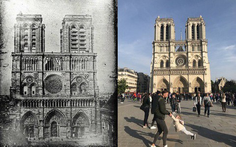Cư dân mạng truy tìm 'hai cha con' chụp ảnh trước Nhà thờ Đức Bà Paris ngay trước vụ cháy