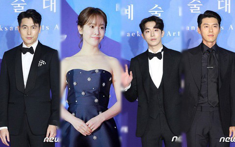 Thảm đỏ 'Baeksang 2019': Han Ji Min tái hợp 'bạn trai màn ảnh' Hyun Bin, Nam Joo Hyuk - Jung Woo Sung